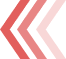 Three left-pointing chevrons in varying shades of red, from dark to light, on a light background—representing the dedication of Divine Restoration Group in Property Restoration across Charlotte.